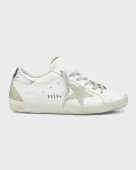 Кроссовки из смешанной кожи Superstar Golden Goose