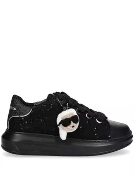 Кроссовки из ткани букле Karl Lagerfeld, черный