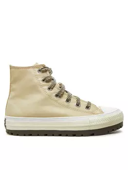 Кроссовки из ткани Converse, бежевый