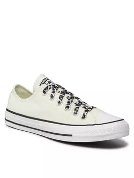 Кроссовки из ткани Converse, хаки