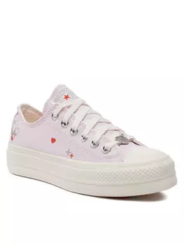 Кроссовки из ткани Converse, розовый
