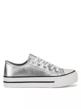 Кроссовки из ткани Deezee, серебряный