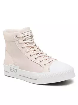 Кроссовки из ткани Ea7 Emporio Armani, бежевый
