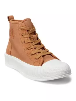 Кроссовки из ткани Lauren Ralph Lauren, бежевый