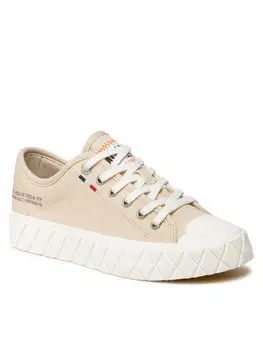 Кроссовки из ткани Palladium, бежевый