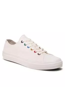 Кроссовки из ткани Paul Smith, экрю