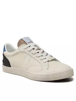 Кроссовки из ткани Pepe Jeans, белый