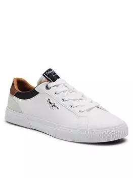 Кроссовки из ткани Pepe Jeans, бежевый