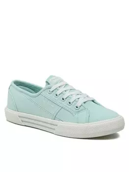Кроссовки из ткани Pepe Jeans, бирюзовый