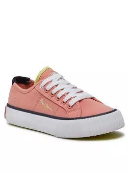 Кроссовки из ткани Pepe Jeans, оранжевый