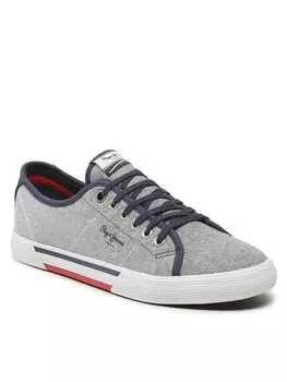 Кроссовки из ткани Pepe Jeans, синий