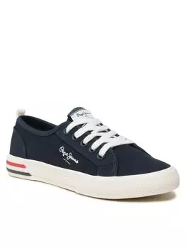 Кроссовки из ткани Pepe Jeans, синий