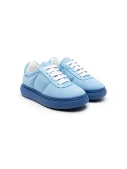 Кроссовки из ткани пике Marni Kids, синий