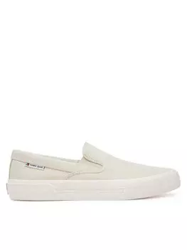 Кроссовки из ткани Slip On Canvas Color Em0Em01544 Tommy Jeans, бежевый