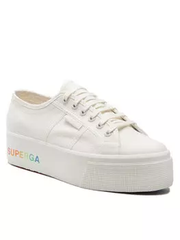 Кроссовки из ткани Superga, белый