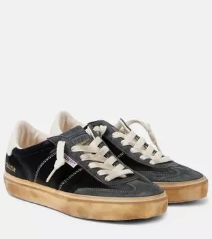 Кроссовки из велюра с отделкой из замши Soul Star Golden Goose, Dark Grey/ Milk