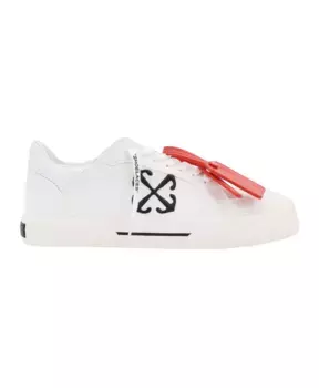Кроссовки из вулканизированной ткани с логотипом в виде стрелки Off White, белый
