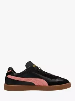 Кроссовки из замши эпохи club ii PUMA, цвет Black/Pink