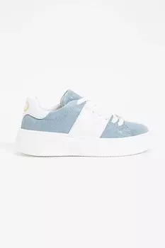 Кроссовки из замши для детей Twinset, синий