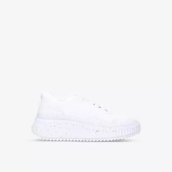 Кроссовки из замши и переработанной сетки с вышивкой Nama Chloe, белый