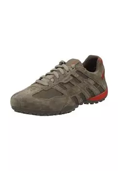 Кроссовки из замши/текстиля GEOX, цвет Grau/orange
