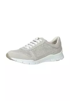 Кроссовки из замши/текстиля GEOX, серый
