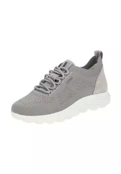 Кроссовки из замши/текстиля GEOX, серый