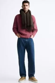 Кроссовки из замши ZARA, бежевый