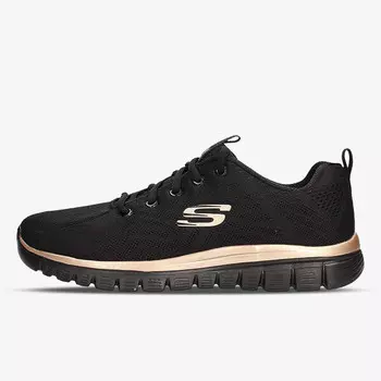 Кроссовки изящные-подключайтесь Skechers, черный