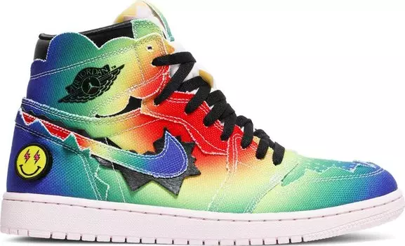 Кроссовки J. Balvin x Air Jordan 1 Retro OG High Colores Y Vibras, разноцветный