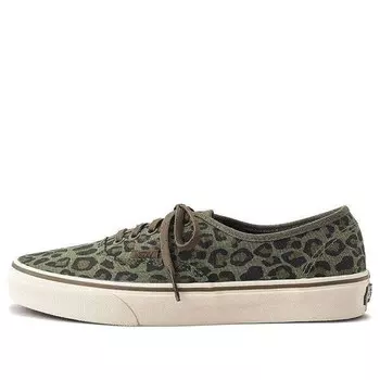 Кроссовки j.crew x authentic 'green black' Vans, зеленый