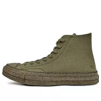 Кроссовки j.w. anderson x chuck 70 hi top 'felt' Converse, зеленый