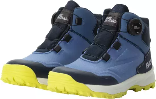 Кроссовки Jack Wolfskin "CYROX TEXAPORE DIAL MID K", водонепроницаемые, синий