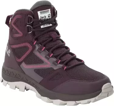 Кроссовки Jack Wolfskin "DOWNHILL TEXAPORE MID W", водонепроницаемые, бордовый