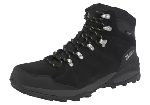 Кроссовки Jack Wolfskin "REFUGIO TEXAPORE MID M", водонепроницаемые, черный