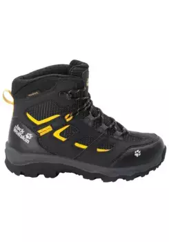 Кроссовки Jack Wolfskin "VOJO TEXAPORE MID K", цвет Black-Burly-Yellow