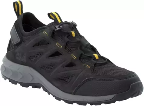 Кроссовки Jack Wolfskin "WOODLAND 2 HYBRID LOW M", цвет Phantom-Burly-Yellow-Xt
