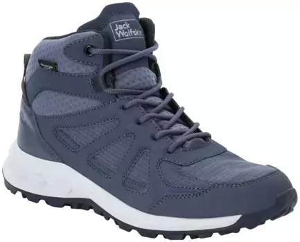 Кроссовки Jack Wolfskin "WOODLAND 2 TEXAPORE MID W", водонепроницаемые, синий