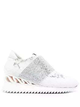 Кроссовки Jackie с кристаллами Le Silla, белый