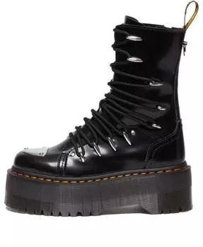 Кроссовки jadon hi ltt max leather platform boots 'black' Dr. Martens, черный