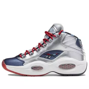 Кроссовки james harden x question mid 'cross over' Reebok, серебряный