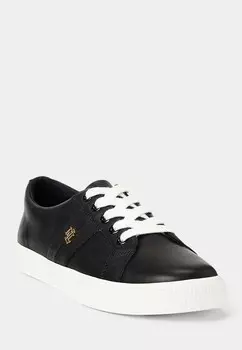 Кроссовки JANSON II BURNISHED LEATHER TRAINER Lauren Ralph Lauren, черный
