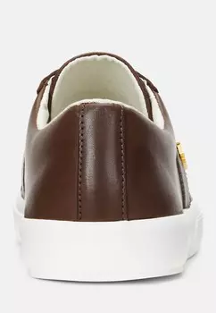 Кроссовки JANSON II BURNISHED LEATHER TRAINER Lauren Ralph Lauren, коричневый