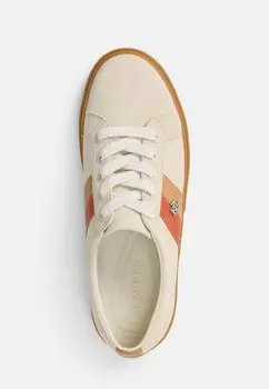 Кроссовки JANSON II SUEDE & LEATHER SNEAKER Ralph Lauren, цвет Explr Snd/Buff/Rust Orange