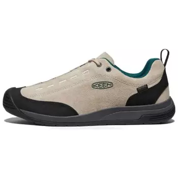 Кроссовки Jasper Hiking Shoes Men Low-Top Dark Mushroom с Outerspace и NB бордового цвета Keen