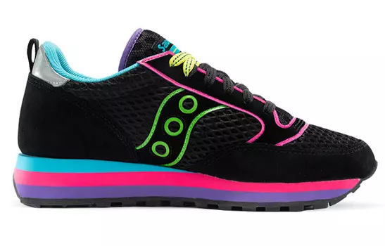 Кроссовки Jazz Triple Running Women's Low-top Black/neon Saucony