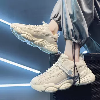 Кроссовки JEANSWEST Chunky Sneakers Men Low-top, бежевый