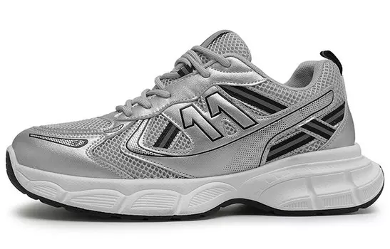 Кроссовки JEANSWEST Chunky Sneakers Unisex Low-top, серебряный