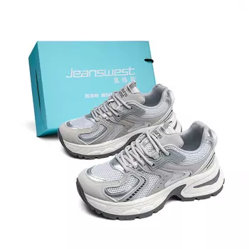 Кроссовки JEANSWEST Chunky Sneakers Women's Low-top, бежевый