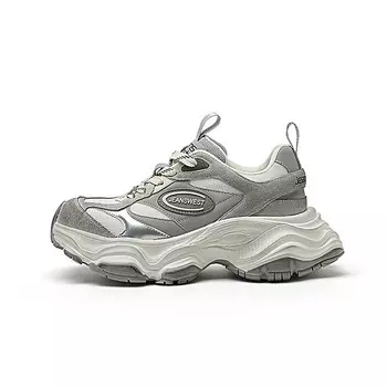 Кроссовки JEANSWEST Chunky Sneakers Women's Low-top, белый/серый